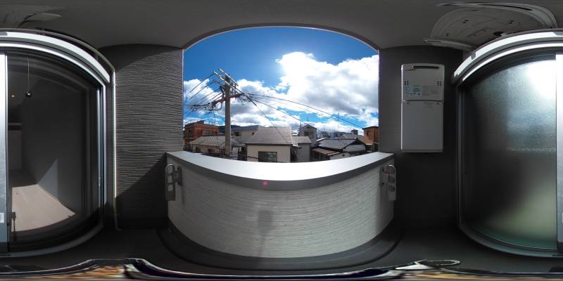 パノラマ画像バルコニー