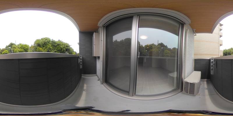 パノラマ画像バルコニー