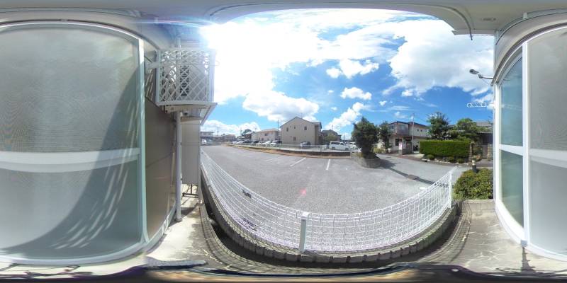 パノラマ画像バルコニー