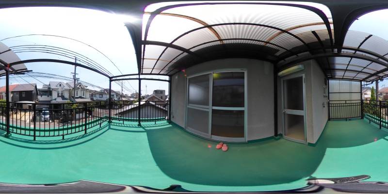 パノラマ画像バルコニー