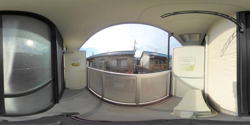 パノラマ画像バルコニー