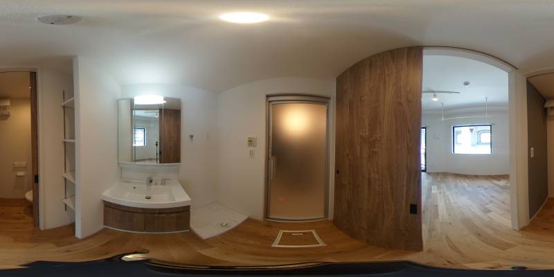 パノラマ画像洗面所