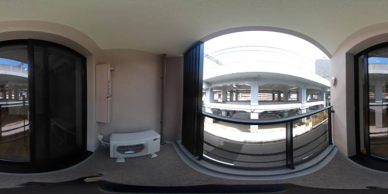 パノラマ画像バルコニー