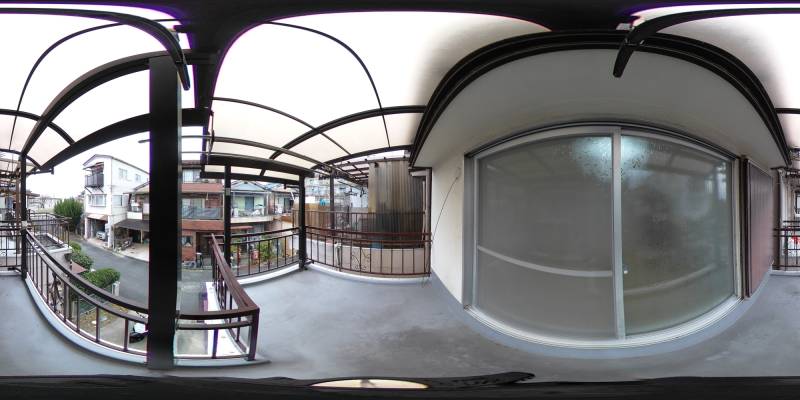 パノラマ画像バルコニー