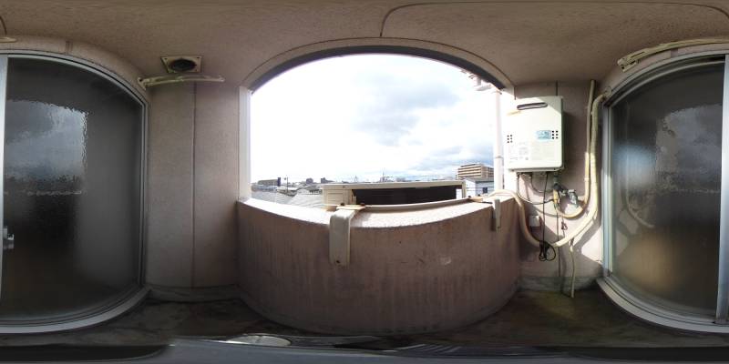 パノラマ画像バルコニー