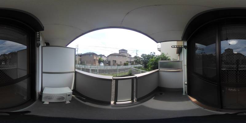 パノラマ画像バルコニー