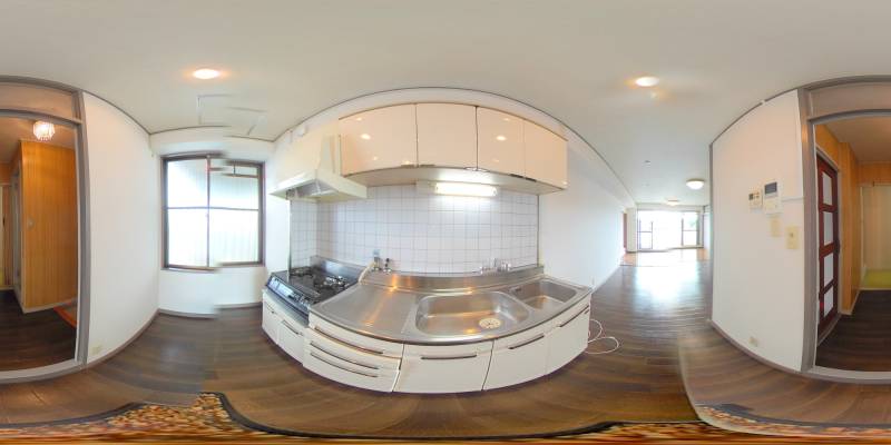 パノラマ画像キッチン