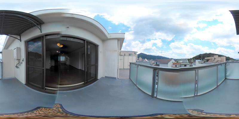 パノラマ画像バルコニー
