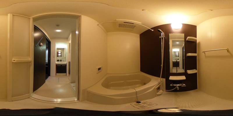 パノラマ画像バスルーム