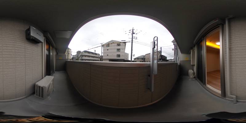 パノラマ画像バルコニー