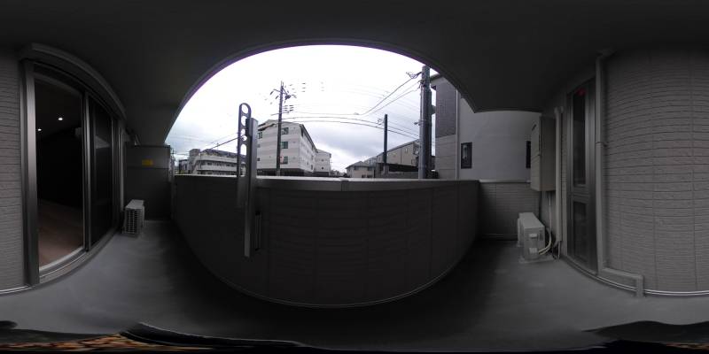パノラマ画像バルコニー