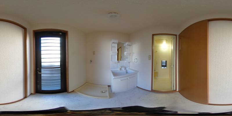 パノラマ画像洗面所