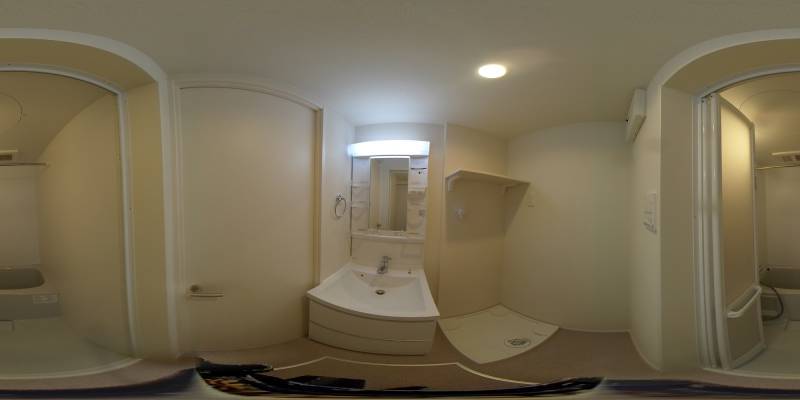 パノラマ画像洗面所