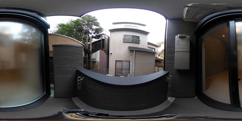 パノラマ画像バルコニー