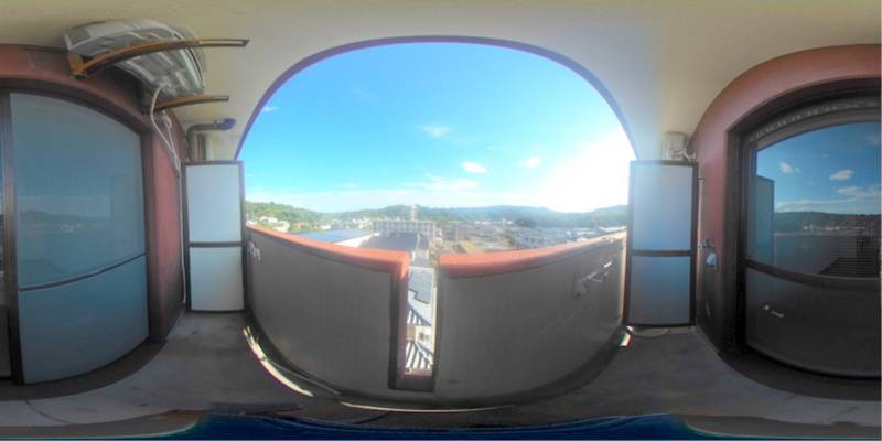 パノラマ画像バルコニー