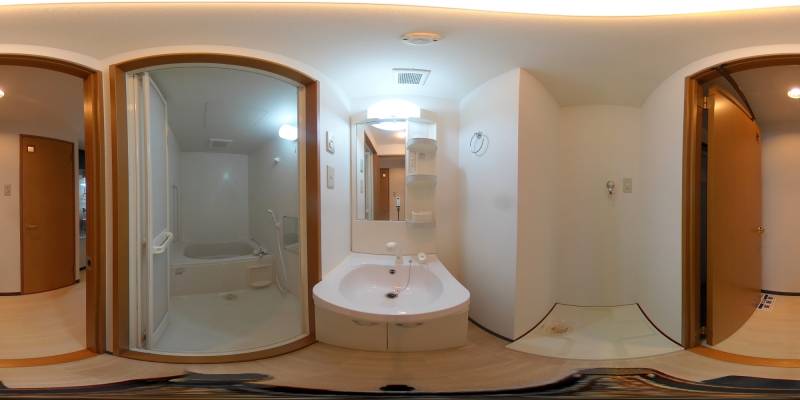 パノラマ画像洗面所