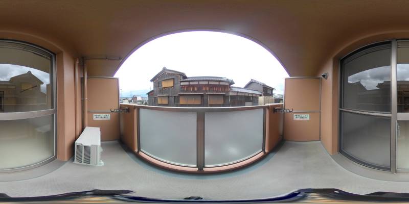 パノラマ画像バルコニー