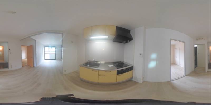 パノラマ画像キッチン