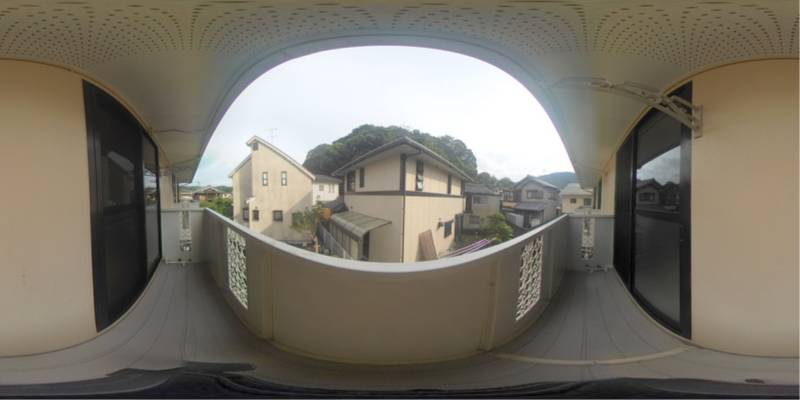パノラマ画像バルコニー