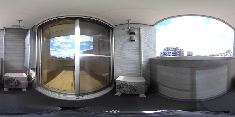 パノラマ画像バルコニー