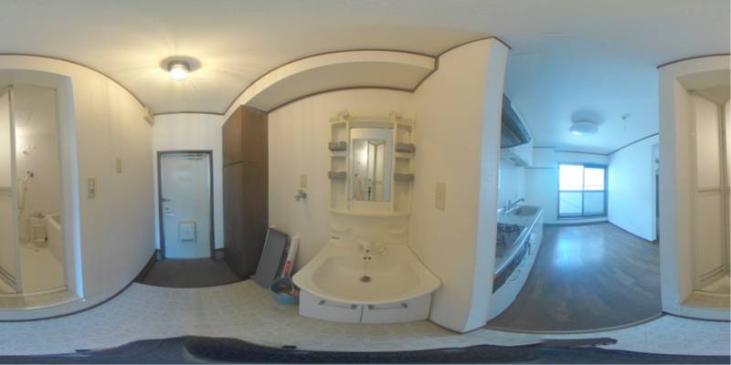 パノラマ画像洗面所