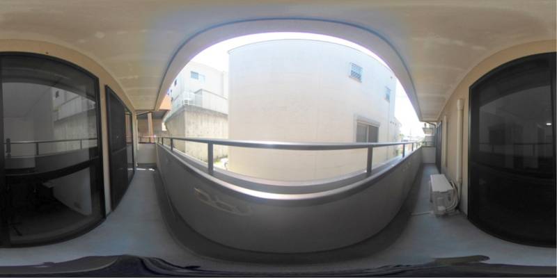 パノラマ画像バルコニー