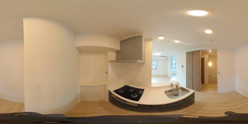 パノラマ画像キッチン