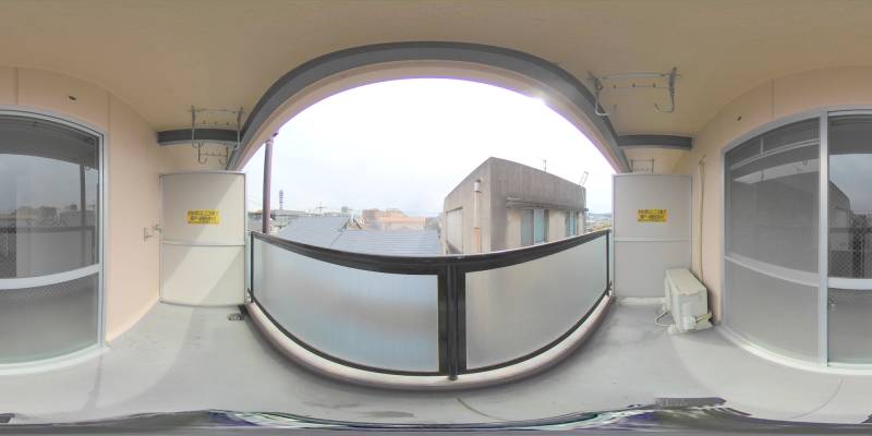 パノラマ画像バルコニー