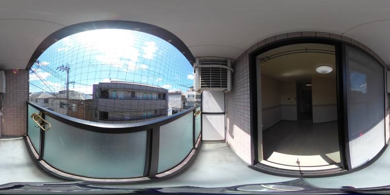 パノラマ画像バルコニー