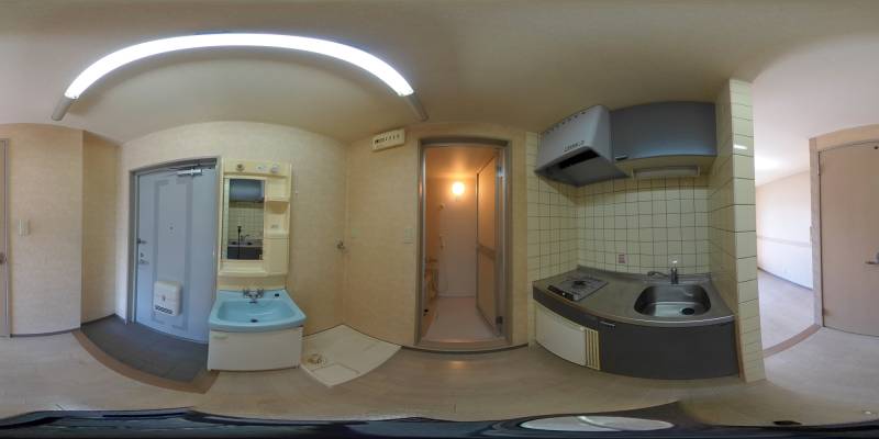 パノラマ画像キッチン