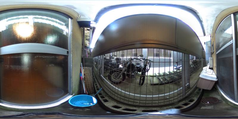 パノラマ画像バルコニー