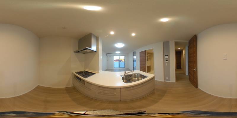 パノラマ画像キッチン