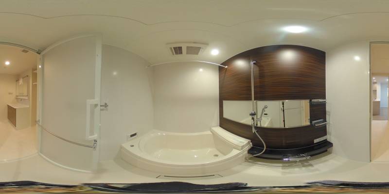 パノラマ画像バスルーム