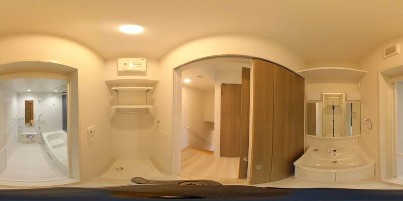 パノラマ画像洗面所