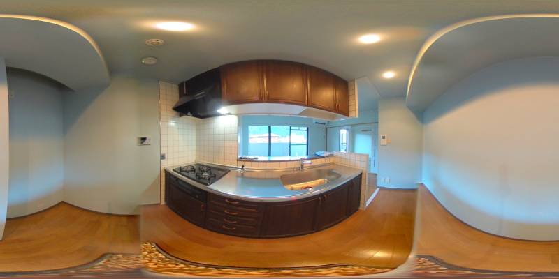 パノラマ画像キッチン