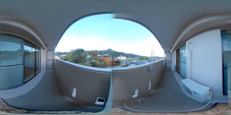 パノラマ画像バルコニー