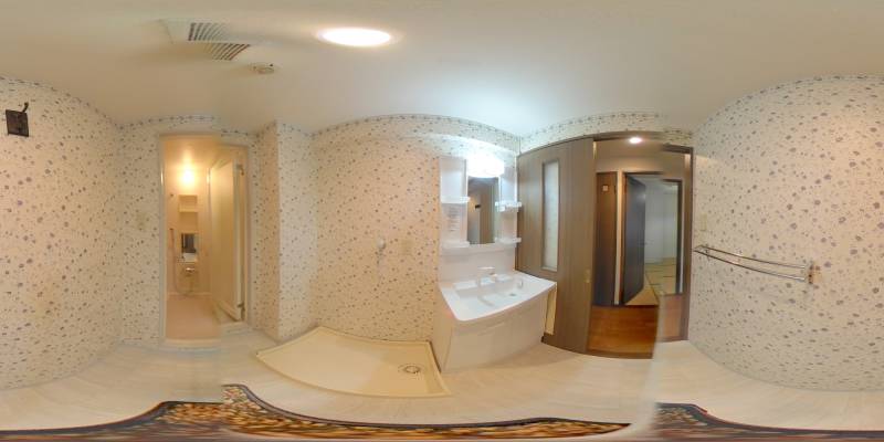 パノラマ画像洗面所