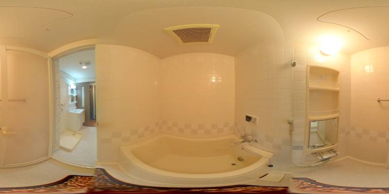 パノラマ画像バスルーム