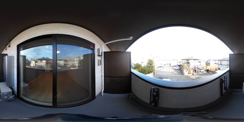 パノラマ画像バルコニー