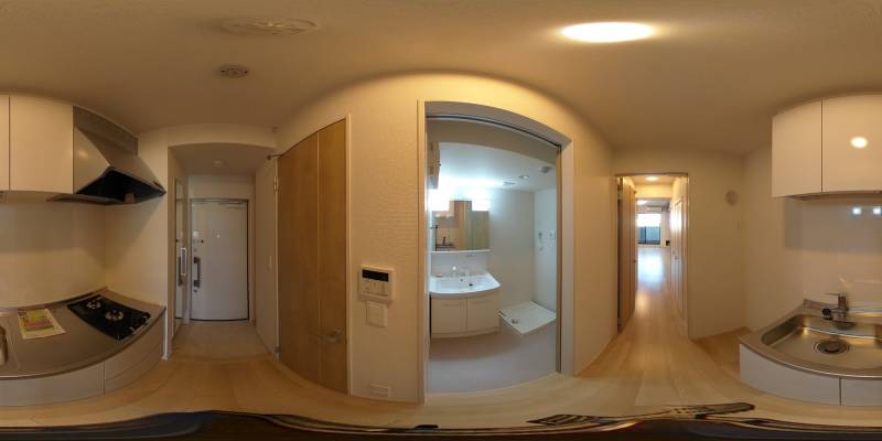 パノラマ画像キッチン