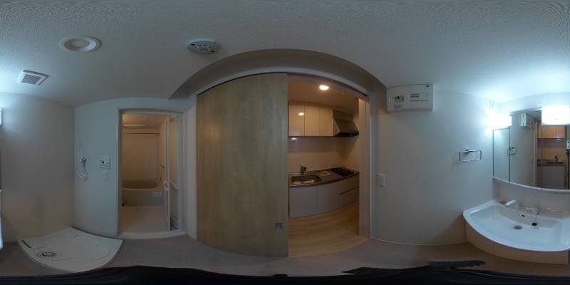 パノラマ画像洗面所