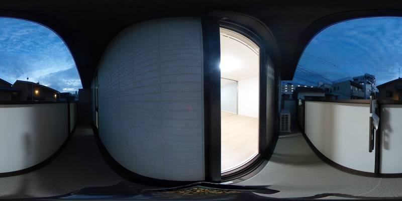 パノラマ画像バルコニー