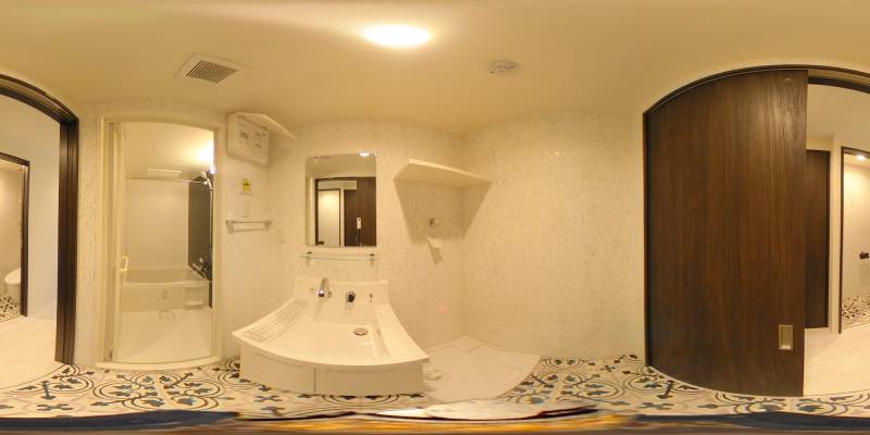 パノラマ画像洗面所