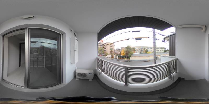 パノラマ画像バルコニー