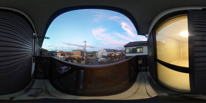 パノラマ画像バルコニー