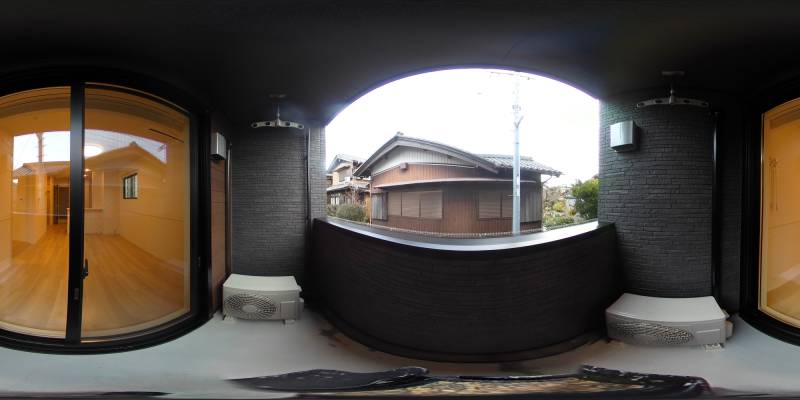 パノラマ画像バルコニー
