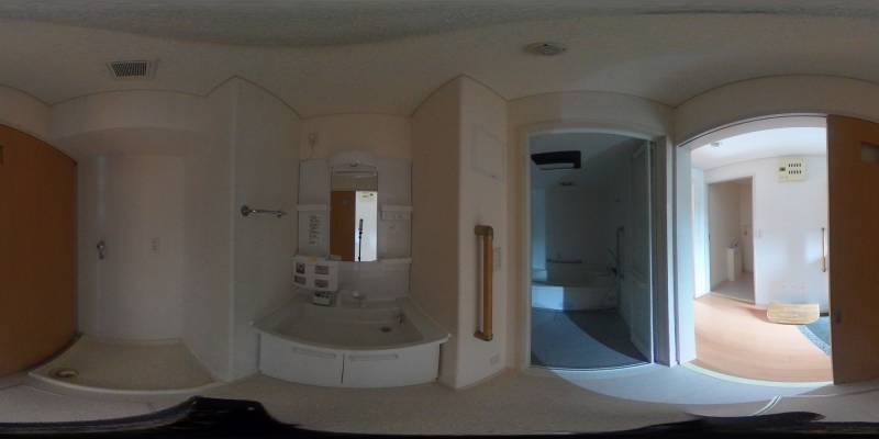 パノラマ画像洗面所