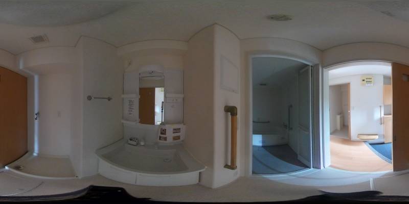 パノラマ画像洗面所