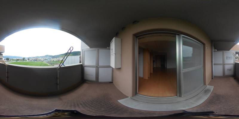 パノラマ画像バルコニー