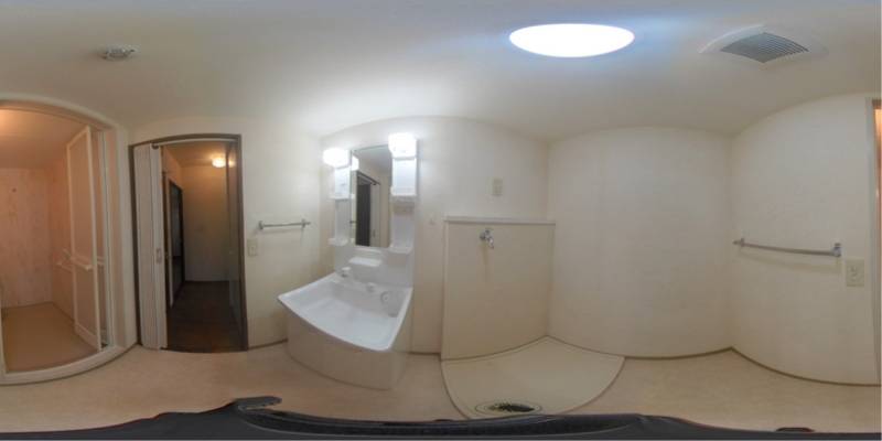 パノラマ画像洗面所